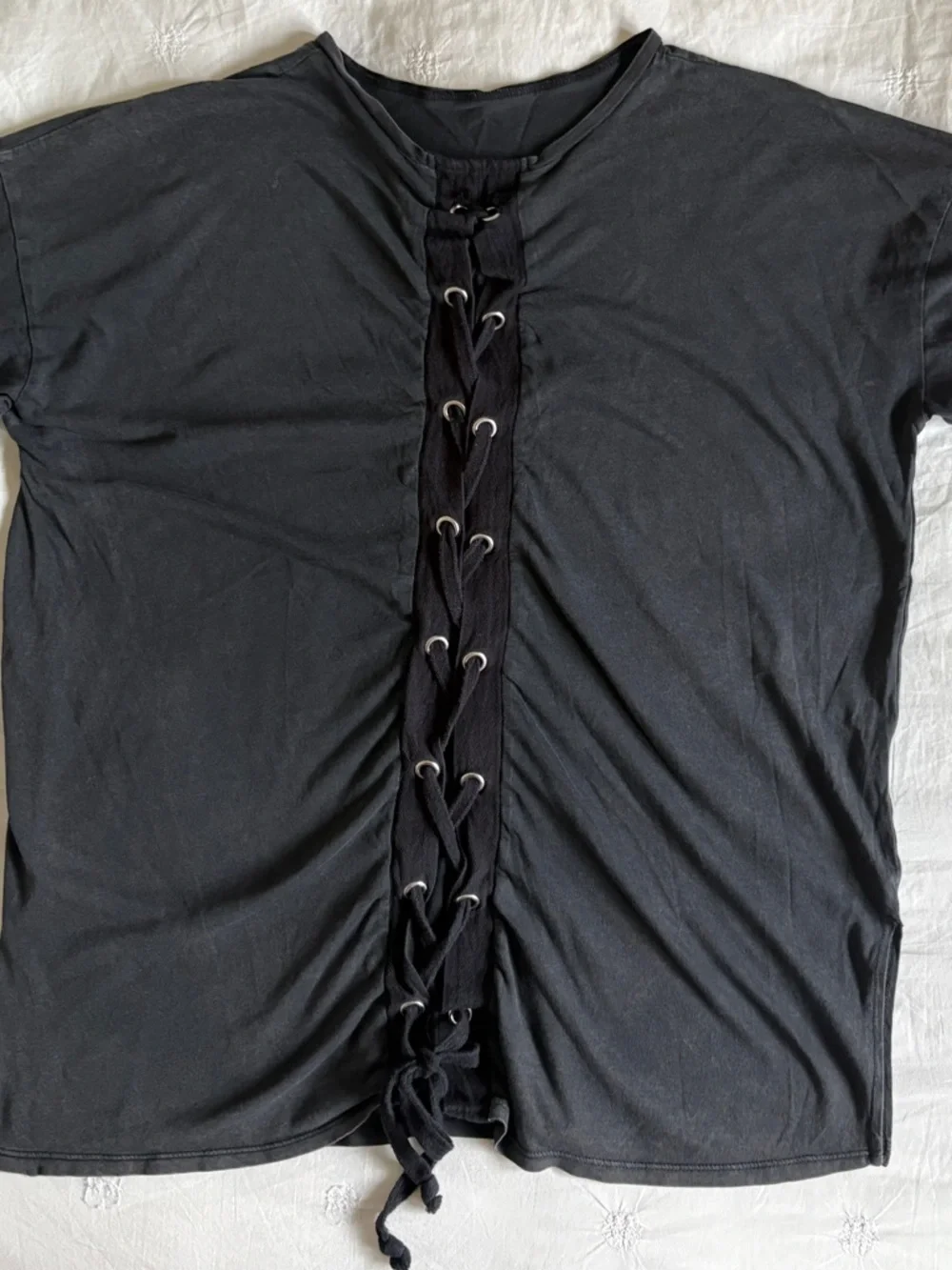 Zara Dark Grey Short Sleeve Tee - Picture 4 of 6